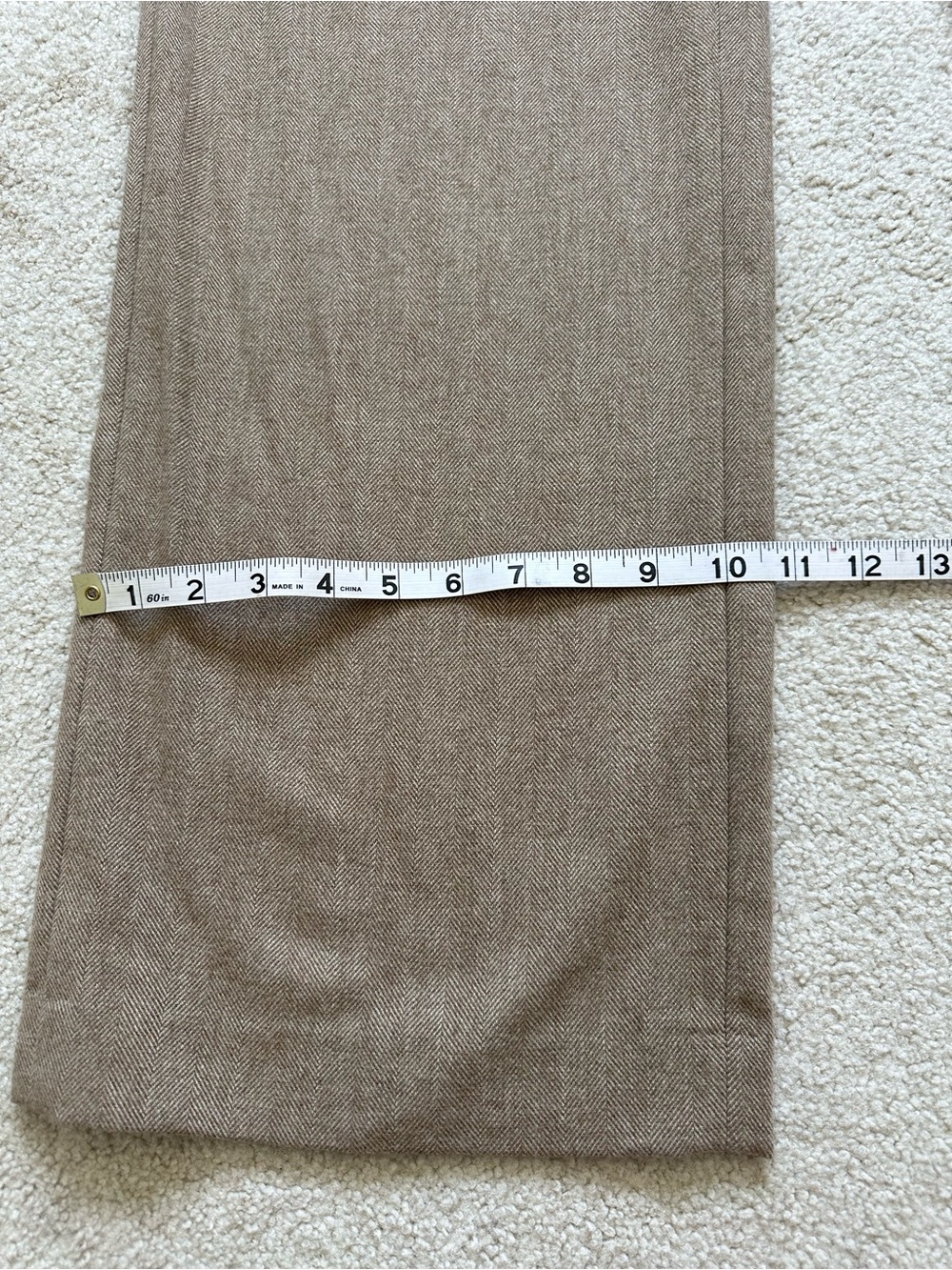 Banana Republic Tan Herringbone Wide-Leg Pants - Picture 6 of 6